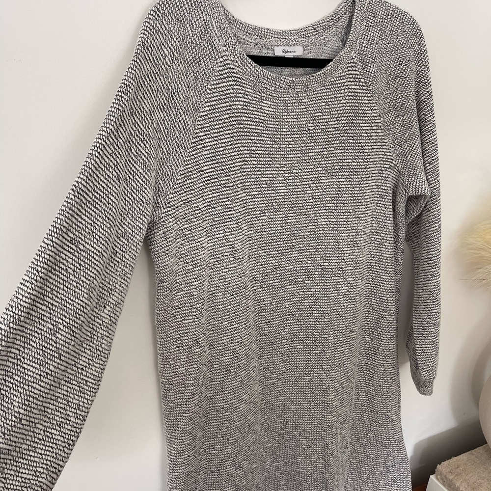 Reitmans Heathered Gray Midi Dress - Picture 2 of 3